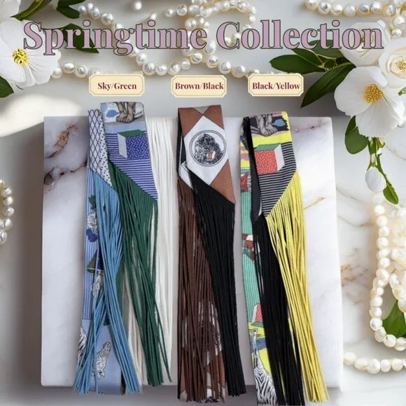 Trendy Fringe Handbag Wraps - See The New Springtime Colors! - Picture 5 of 14
